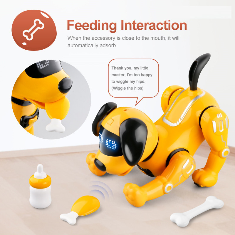 JJRC Funny RC Robot Electronic Dog Stunt Dog Touch-sense Music Song Walking Dancing Animal Robot Dog