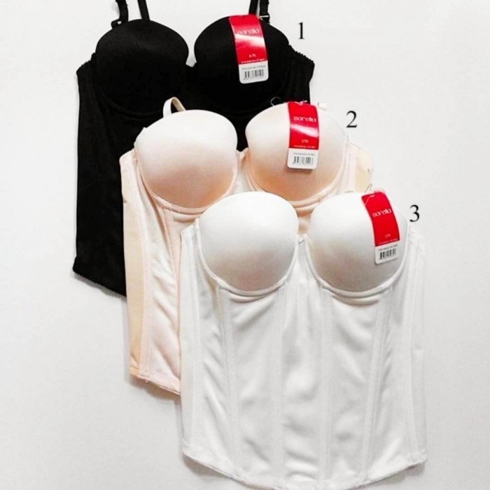 wnur3383_store~Bongkar Gudang LONG TORSO SORELLA LONGTORSO KORSET BADAN BUSTIER DALAMAN KEBAYA