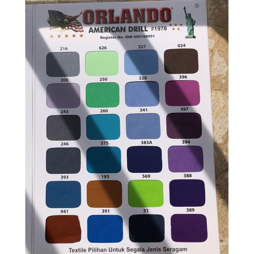 promo ✨ -Kain American drill Orlando //American Drill Grosir Dan Ecer Meteran - Variasi 5, 0,50 METE