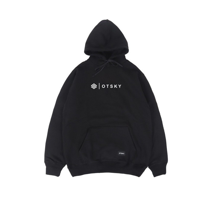 JAKET HOODIE MURAH / Otsky Jaket Hoodie Sweater Logo Otsky Hitam X 6145 - azf.clo
