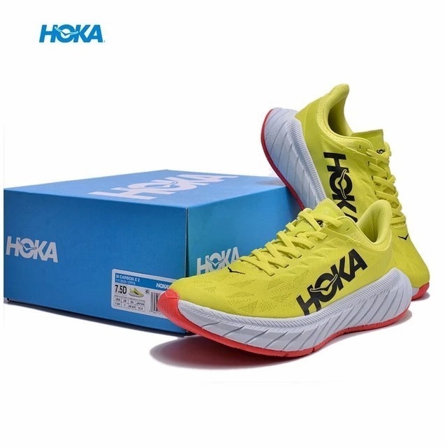 SEPATU HOKA ONE ONE / HOKA CARBON X 2 / SEPATU HOKA ORIGINAL 100% / SEPATU RUNNING PRIA / SEPATU HOK