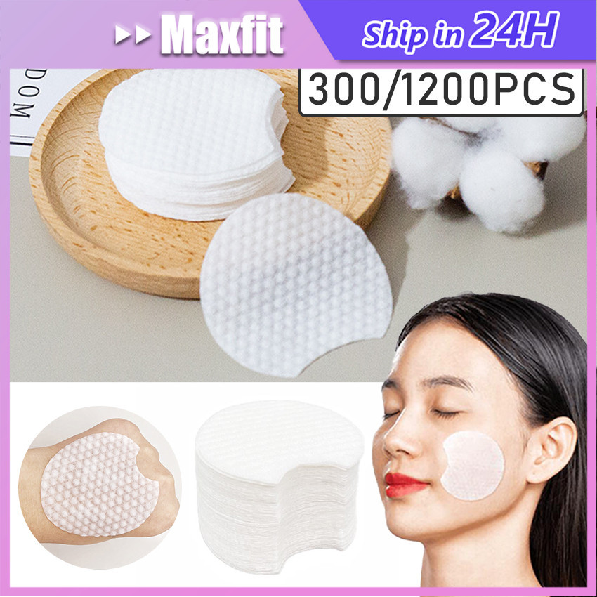1200Pcs Cotton Pad Kapas Toner Bulat Kapas Pembersih Wajah Facial Cotton Pads Kapas Wajah Kapas Make