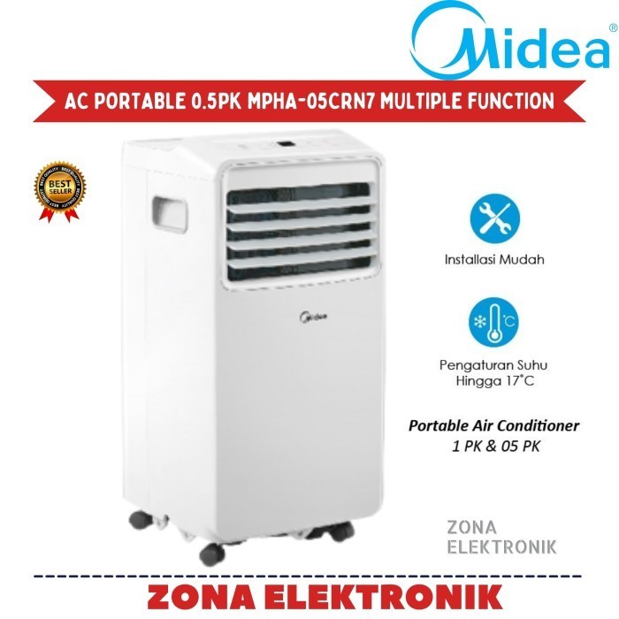 Midea AC Portable 1/2PK MPHA-05CRN7 Multiple Function 0.5PK