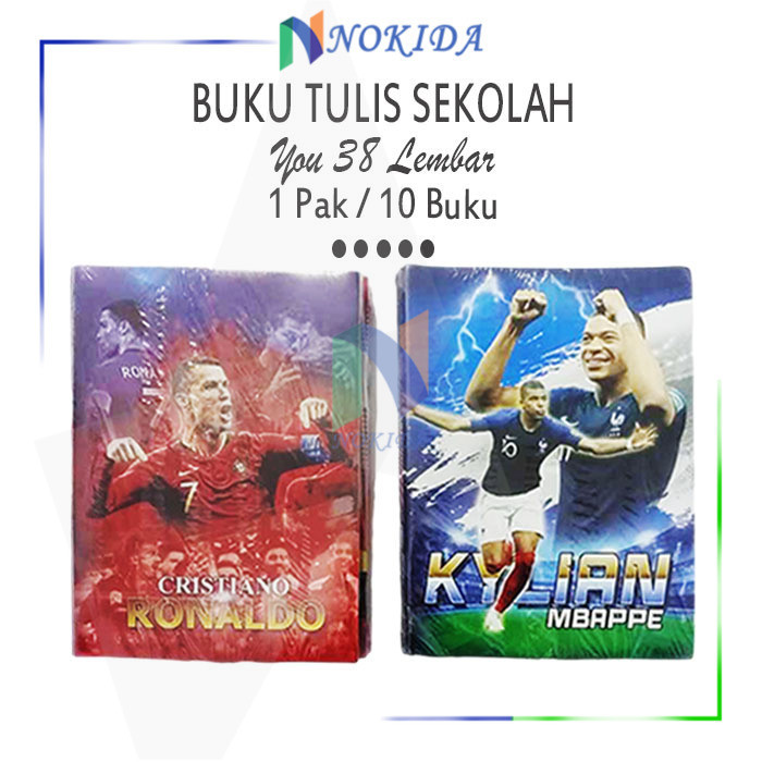 

Nokida Write Book You! 38 Lembar / 1 Pack 10 Buku / Buku Tulis Sekolah 1 Pak / Peralatan Alat Sekolah Lengkap Murah