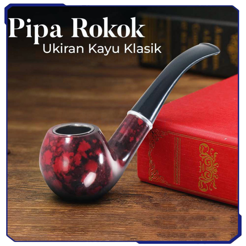 Pipa Kayu Ukiran Klasik