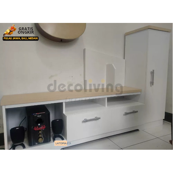Rak TV / Meja TV Minimalis Modern Style Shabby Chic - Best Interior Furniture (NON RAKITAN BUKAN SER