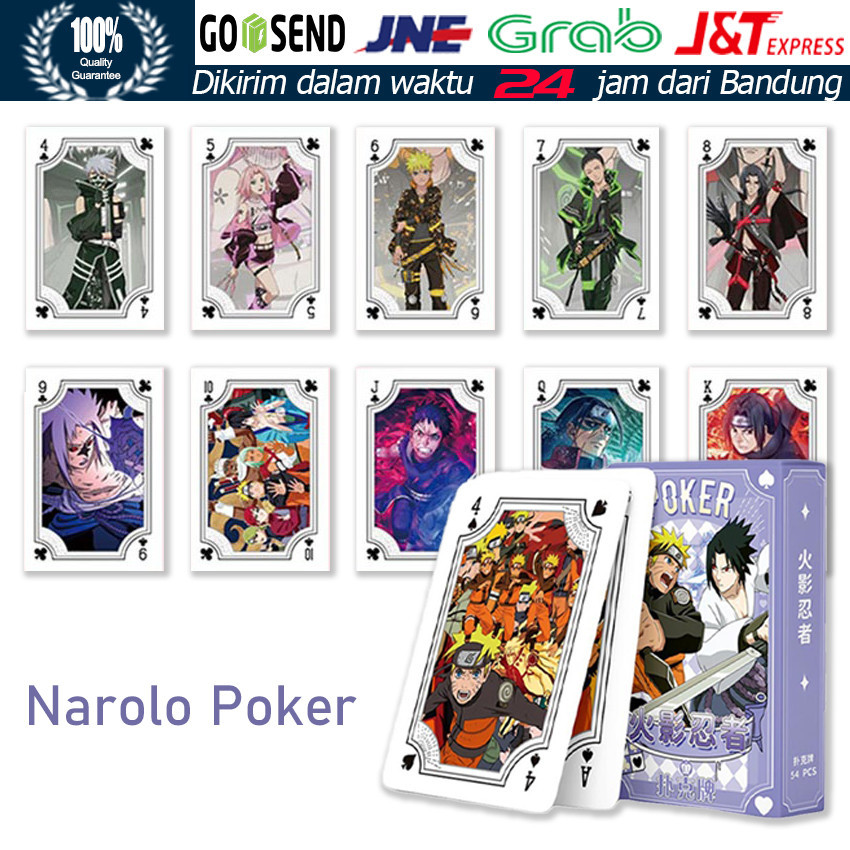Kartu Naruto Remi Poker / Kartu Mainan Naruto / Card Game Naruto