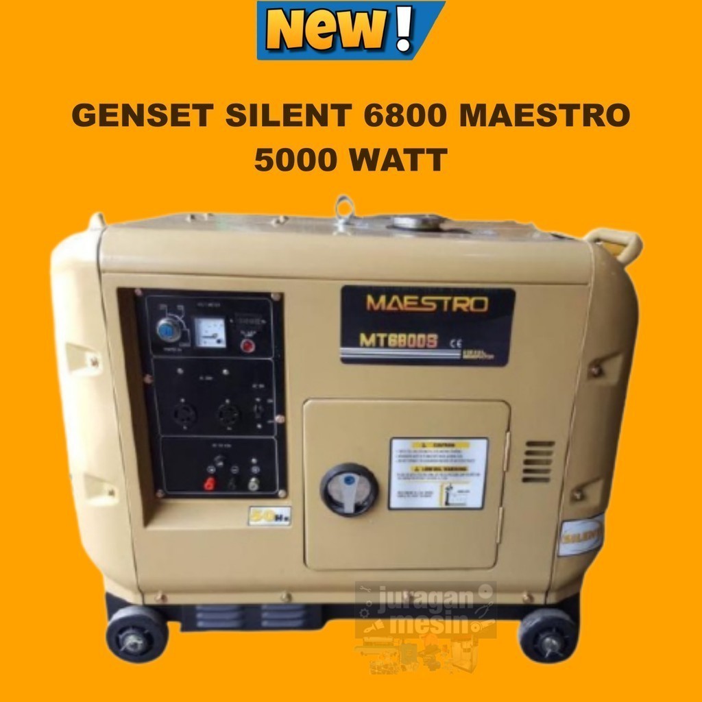 GENSET SILENT MAESTRO 5000WATT GENSET SOLAR SILENT 6800 MAESTRO 5000 WATT GENERATOR