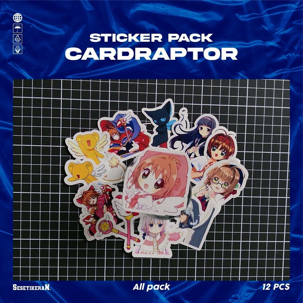 

COD✨ Sesetikeran Stiker Pack Anime Cardcaptor Sakura Lucu Untuk Koper Laptop Skateboard