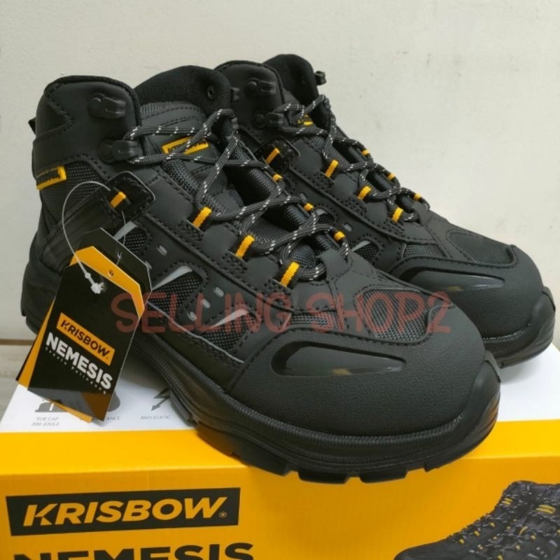 Sepatu Safety Krisbow NEMESIS  || Safety Shoes NEMESIS  ORIGINAL KRISBOW Pengganti  PRINCE 6"