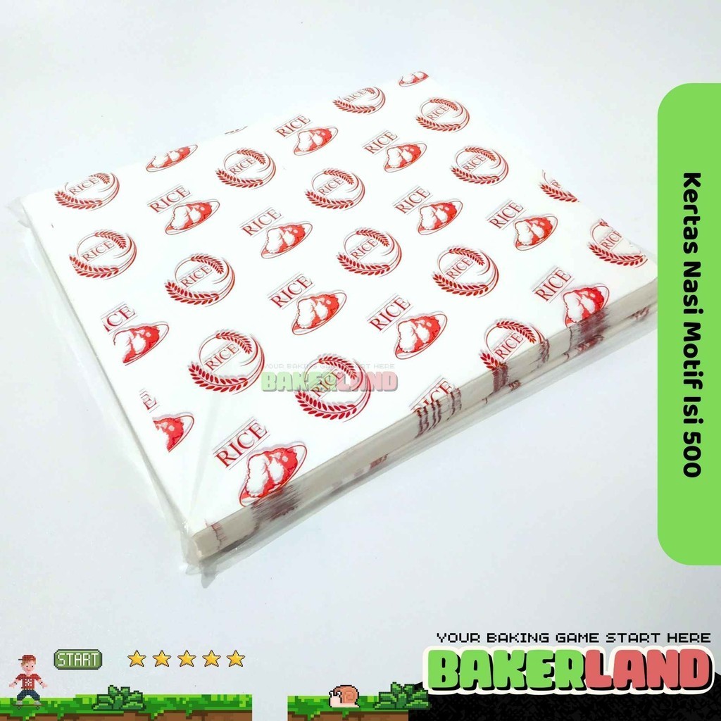 Kertas Nasi, Kertas Pembungkus Nasi, Kertas Nasi KFC, Wadah Nasi , Kertas Wrapping Nasi