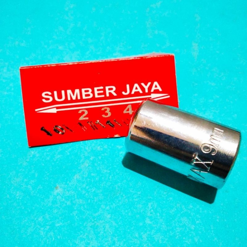 Mata Kunci Sok 9 Shock 1/2 Inch Shok Ukuran Kunci 9 mm Socket Wrench Sock Anak Kunci Soket 1/2 Inch 