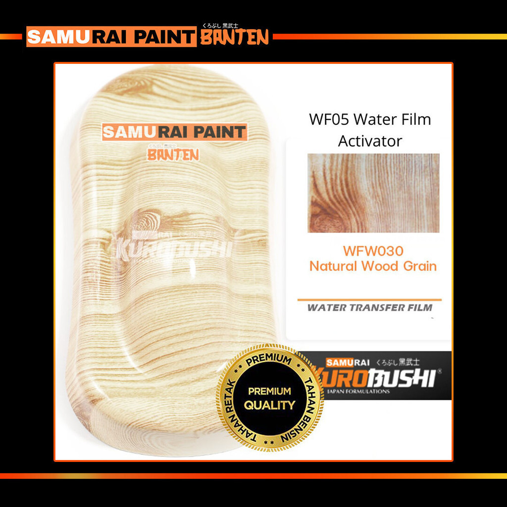 Samurai Paint WFW030 Motif Kayu Cerah Water Transfer Film