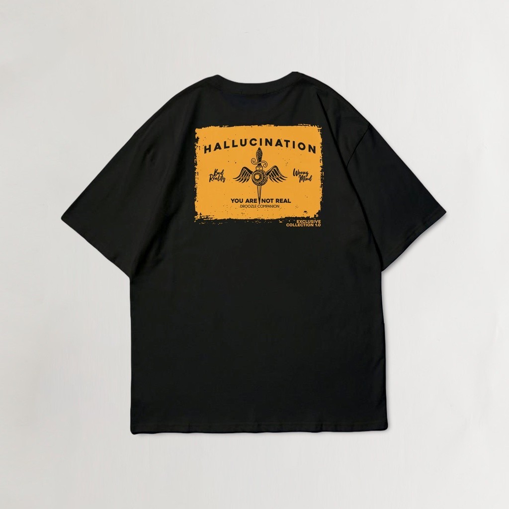 Leisure Droozle & co - tshirt - Hallucination - Black