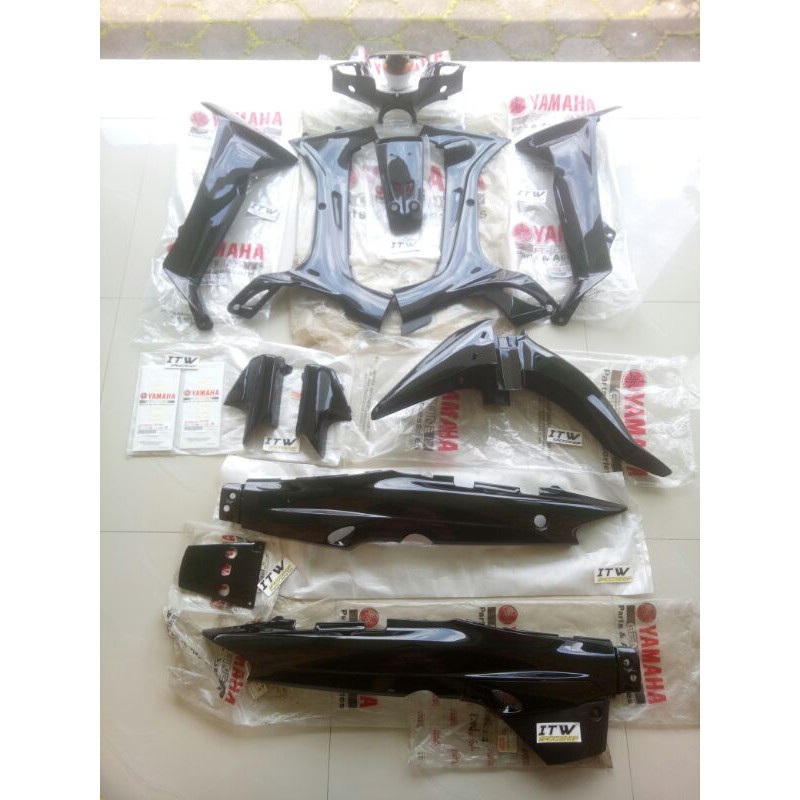 Cover Body Fullset Fulset Set Lengkap F1ZR FIZR Full Warna Hitam Original YGP Nos