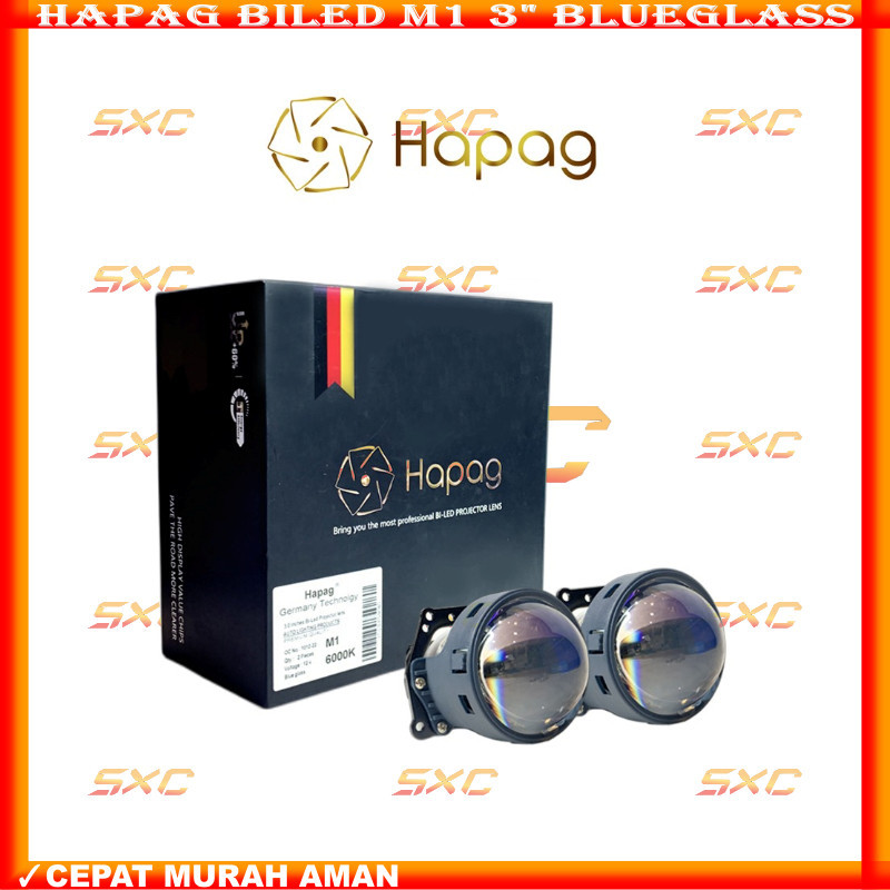 ORIGINAL BILED HAPAG M1 3 INCHI BLUELENS LAMPU UTAMA MOTOR UNIVERSAL | BILED AES LAMPU UTAMA | LAMPU