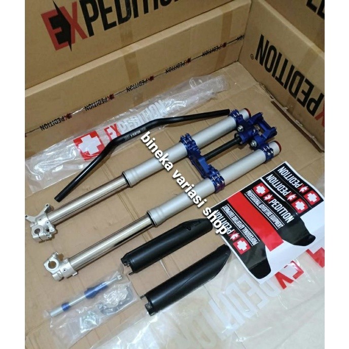 Upsidedown USD Shock Depan EXPEDITION KLX 150 - DTRACKER upside dwon Klx expedition