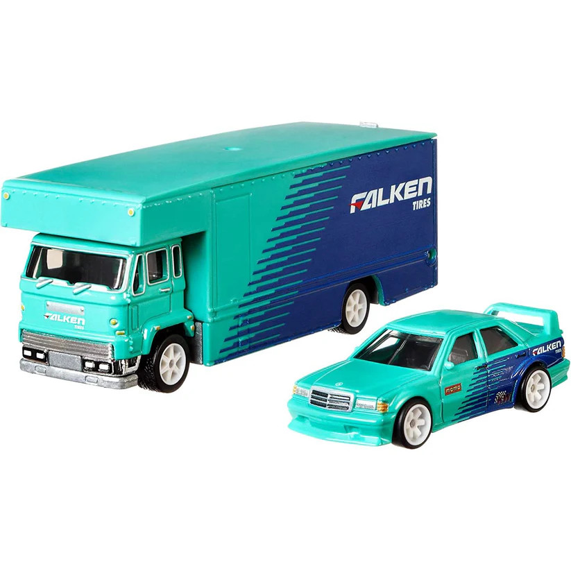 HOTWHEELS PREMIUM TEAM TRANSPORT "FALKEN" ORIGINAL MATTEL