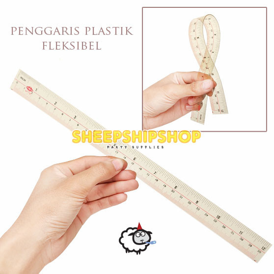 

PENGGARIS PLASTIK FLEKSIBEL / Mistar Panjang Belajar Menggambar Garis Buku Sekolah