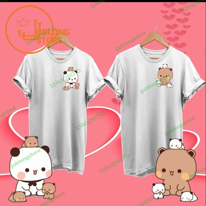 Baju couple Pria Wanita Bubu & Dudu 5 /Kaos Couple/T-Shirt Couple - XS, PRIA
