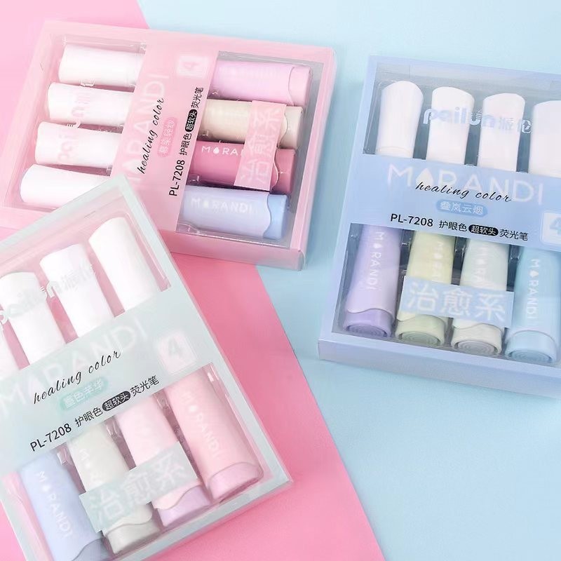 

TERMURAH STABILO 1SET 4 PCS MORANDI WARNA PASTEL AESTHETIC ATK