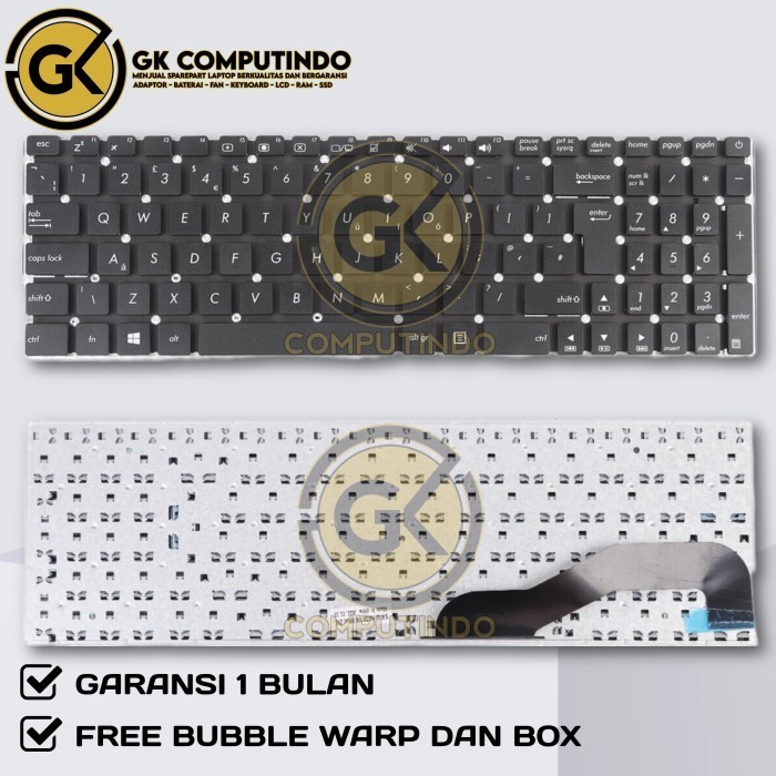 Keyboard Asus X540 X540L X544 R540L F540 A540 K540 D540 Big Enter