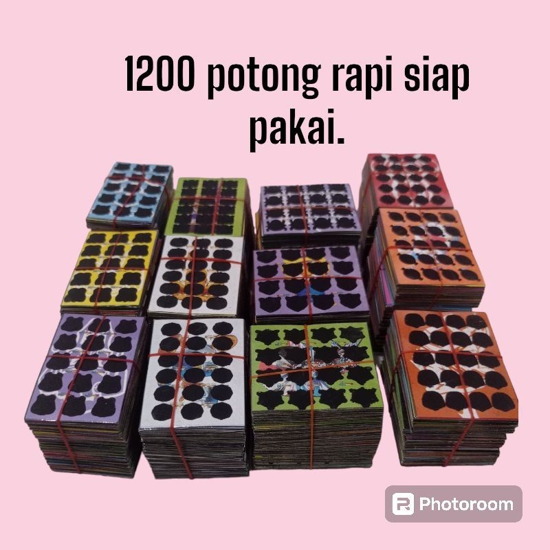 mainan Gosok2 bom 1200potong rapi siap pakai