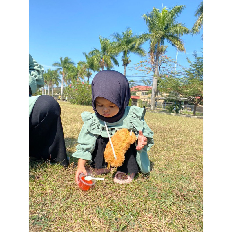 ZUNAY Tunik Couple Mom and Kids Ruffle Bahu TRB01/ GAMIS MODEL BARU MURAH