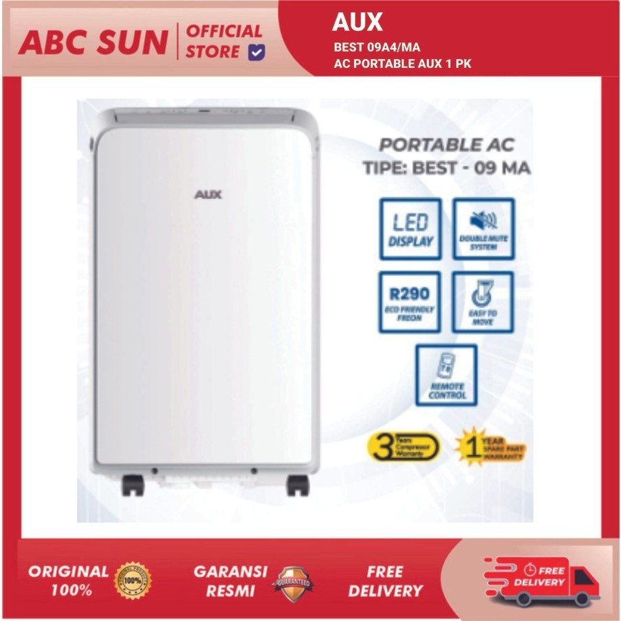AC Portable AUX BEST09A4 MA Air Conditioner 1 PK Portable