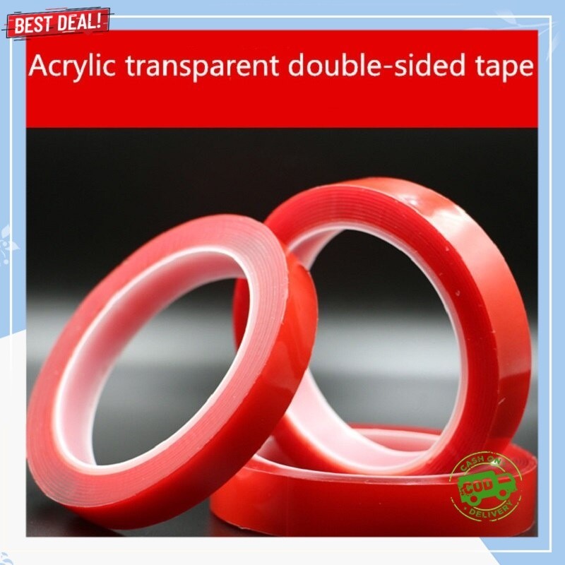

SKJH15 Perekat Double Tape Serbaguna Acrylic Adhesive Transparent Sticker 15 mm x 3 m