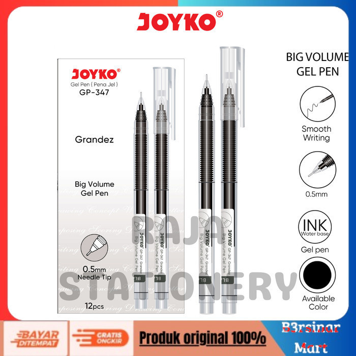 

[[KUALITAS TERBAIK]] JOYKO GEL PEN TINTA BANYAK PULPEN PENA JOYKO 0.5MM GP347 [12PCS] COD