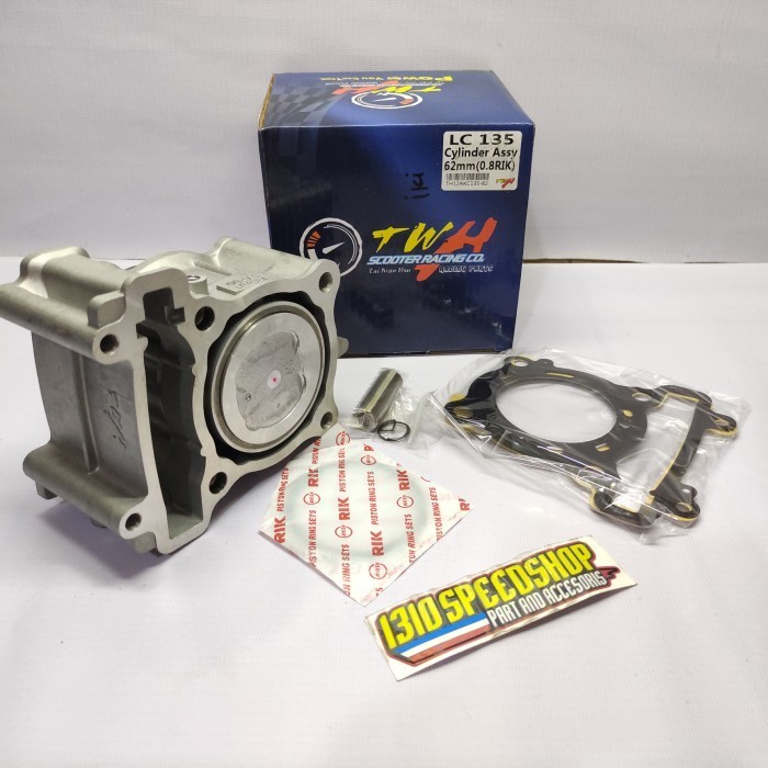 TERMURAH BLOK SEHER BORE UP TWH RACING 60MM/62MM JUPITER MX MX KING VIXION - 62mm