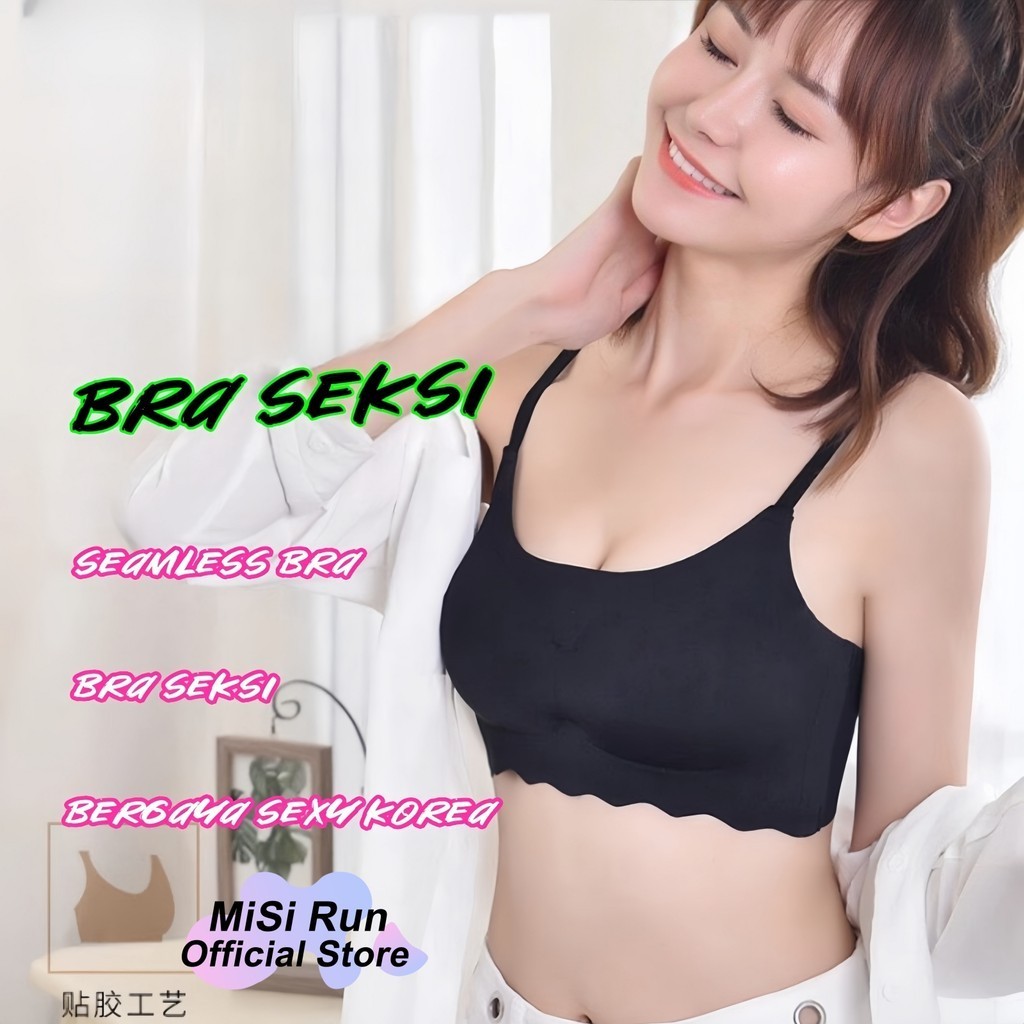✅COD✅Bra seamless Bra tanpa kawat Bra sexy bh seamless  Bergaya Sexy Korea，sexy sport bra，tank top b