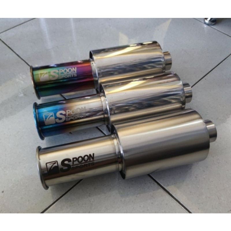 knalpot mobil Spoon Muffler Agya Ayla Sigra Xpander Yaris Civic City Brio Jazz Avanza-Xenia Rush Spl