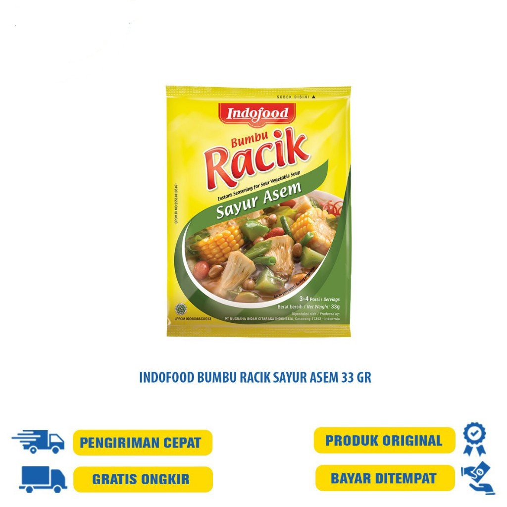 

INDOFOOD BUMBU RACIK& INSTAN ALL VARIANT 25GR/45GR/ BUMBU RACIK