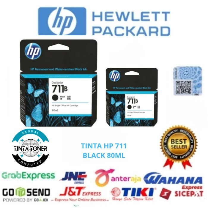 TINTA HP 711 BLACK 80ML ORIGINAL