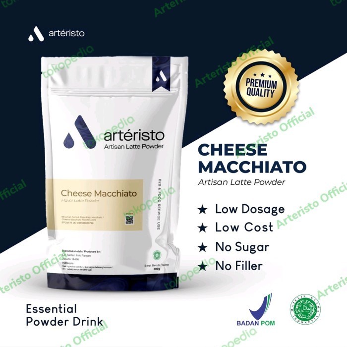 

[New Arrival]Promo ARTERISTO CHEESE MACCHIATO PREMIUM TOPPING POWDER DRINK - NO SUGAR