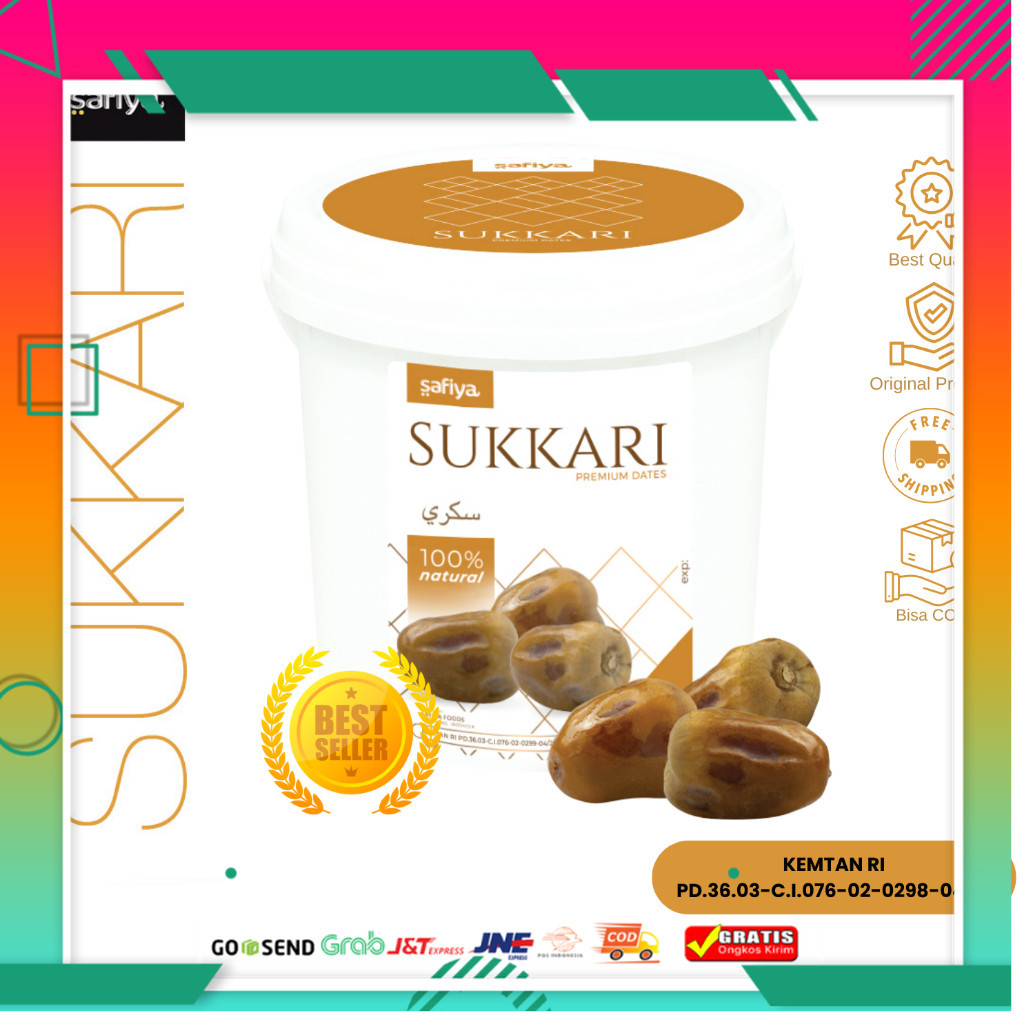 

Kurma Sukari Ember 850 Gr Premium Kurma Sukkari Authentic Safiya Food