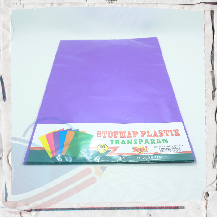 

Stopmap Plastik / Map L Plastik YOU Transparant 23x34cm