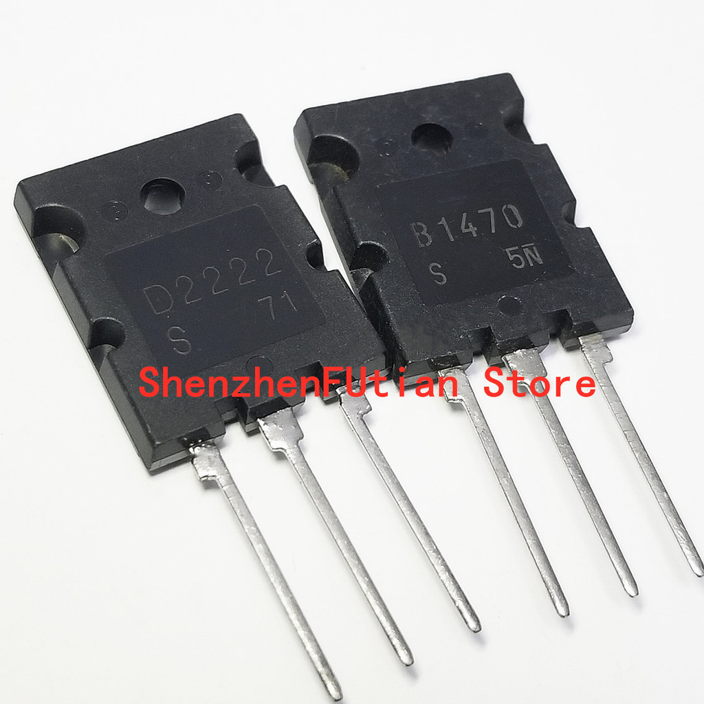 2pcs/lot 2SD2222 2SB1470 (1pcs D2222 + 1pcs B1470) TO-264 TO-3PL In Stock