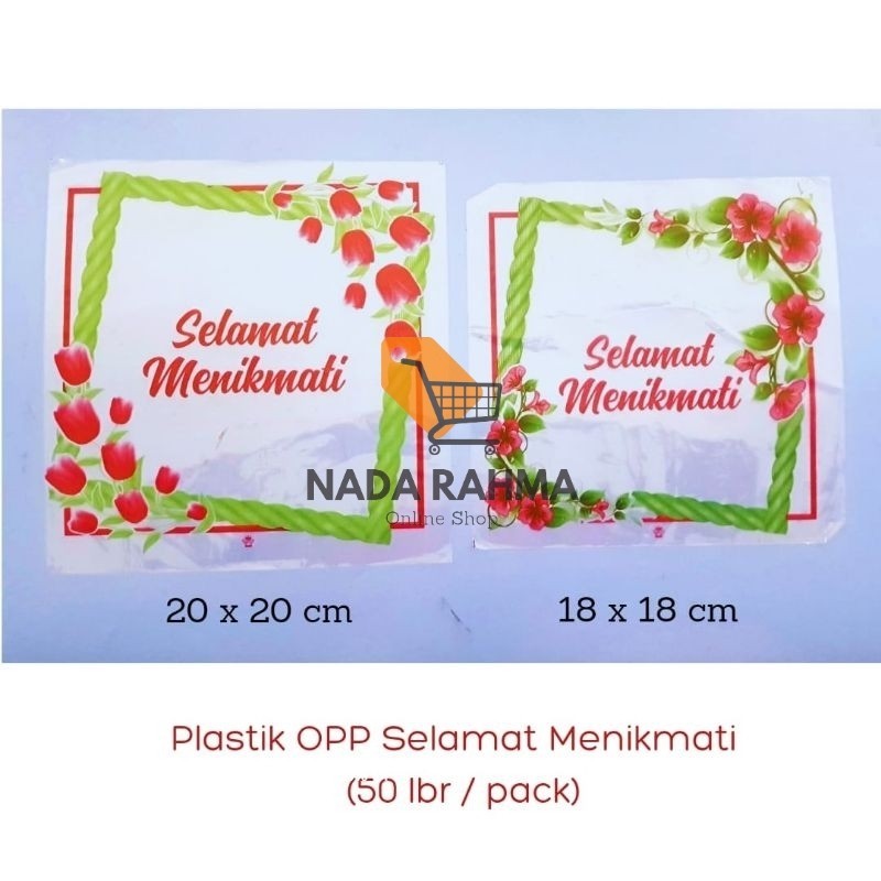 Plastik Tutup Nasi Motif Selamat Menikmati / Plastik Nasi Selamat Menikmati Best Seller