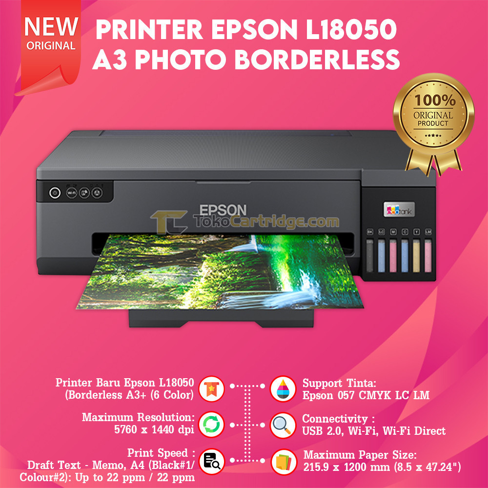 Epson Printer L1800 / L18050 Print  A3 INFUS SUPPOR T DTF DTG Photo Ink Tank Borderless