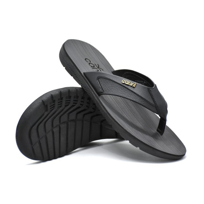 New Collection Carvil Sandal Pria Ferguso-01 M - Black, 41