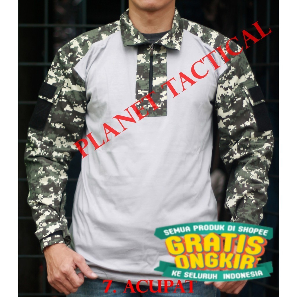 COD  Baju bdu/Combat shirt ARMY //baju tactical/baju army/ jumbo big size besar