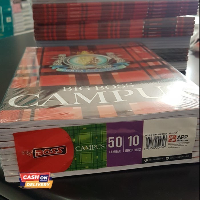 

✨LARIS✨ -Buku Tulis Big Boss Campus 50 Lembar (per Pak)