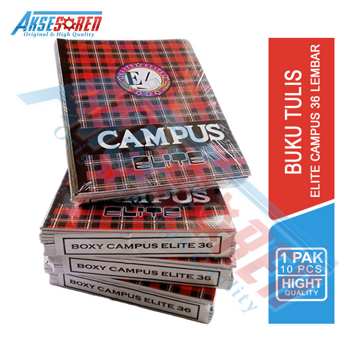 

Aksesoren Buku Tulis Boxy Elite Campus [36 Lembar/1 Pak/10 Buku] / Write Book / Buku Kuliah Smp Sma / Buku Catatan Tugas
