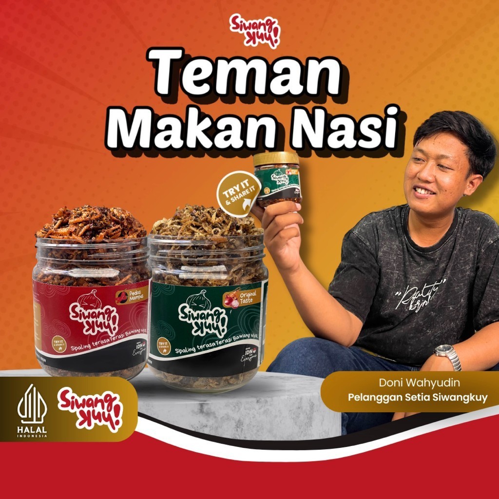 

SIWANGKUY - Teman Makan Nasi | Bawang Goreng Terasi Premium | Siwang asli Indramayu Teman makan Nasi