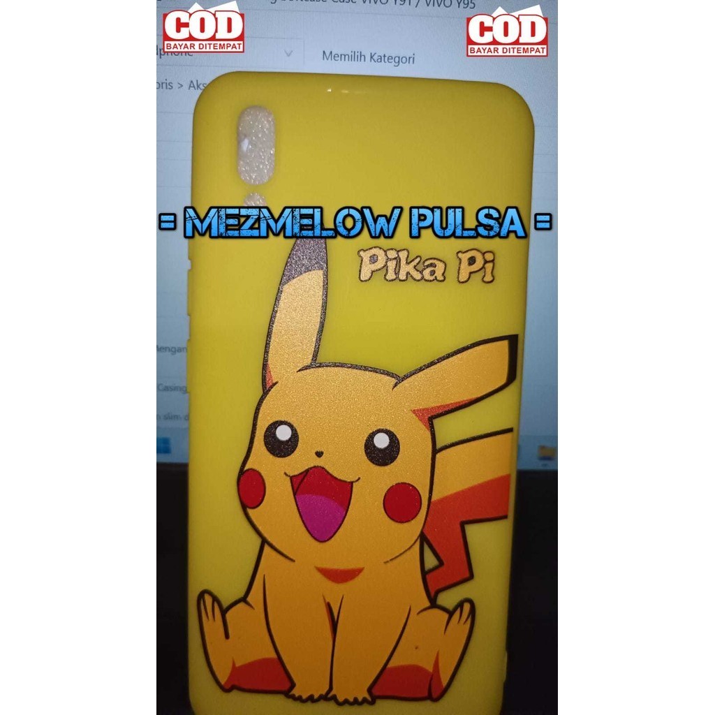 PIKA | Silicone Casing Kartun Lucu Caseng Softcase Case VIVO Y93 / VIVO Y91C