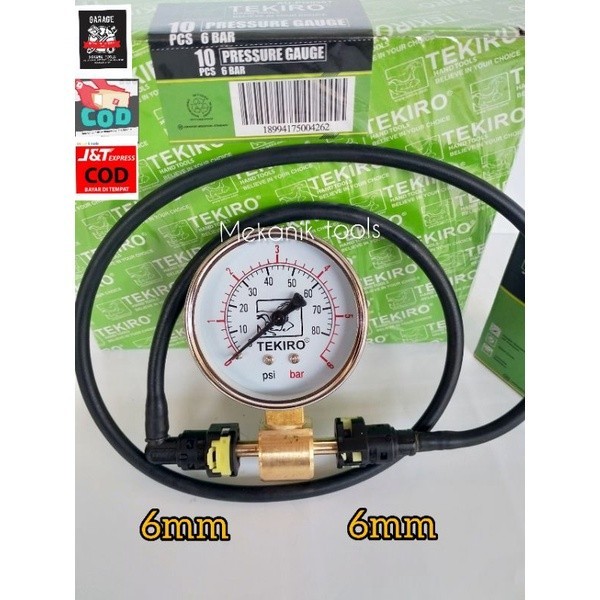 TERBARU FUELPUMP TEKIRO alat ukur tekanan bahan bakar MERK TEKIRO & NON TEKIRO