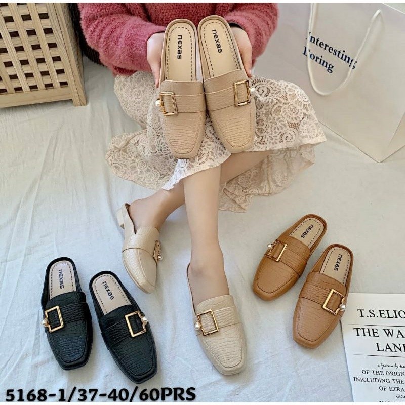 JEMIMA- BETRIX Sandal Jelly Bustong Import 5168 / Sandal Wanita Jelly Mules Shoes